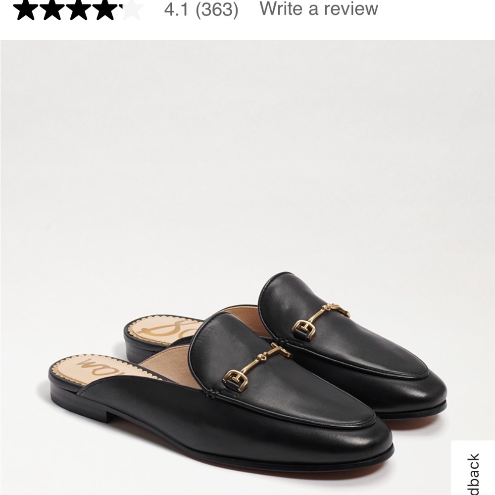 Sam Edelman Linnie Bit Mules Black Leather